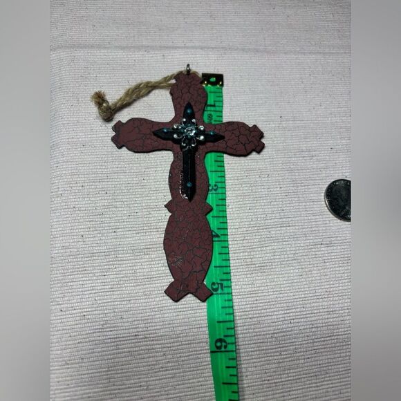 2 Elegant Crackle Crosses Home Wall Decor EPC See photos for size references! - Picture 5 of 5